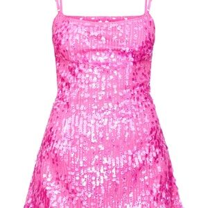 Pink Sequin Dress